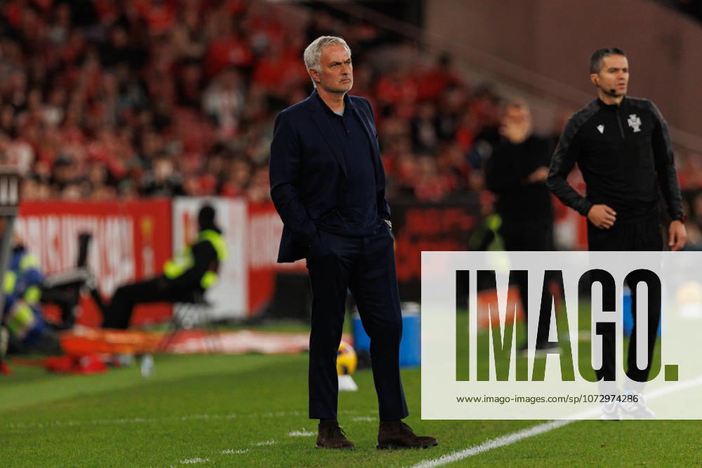 Jose Mourinho seen during Liga Portugal game between SL Benfica and AFS Aves (Luis Loureiro Ball Raw Images) Lisbon Estadio da Luz Portugal