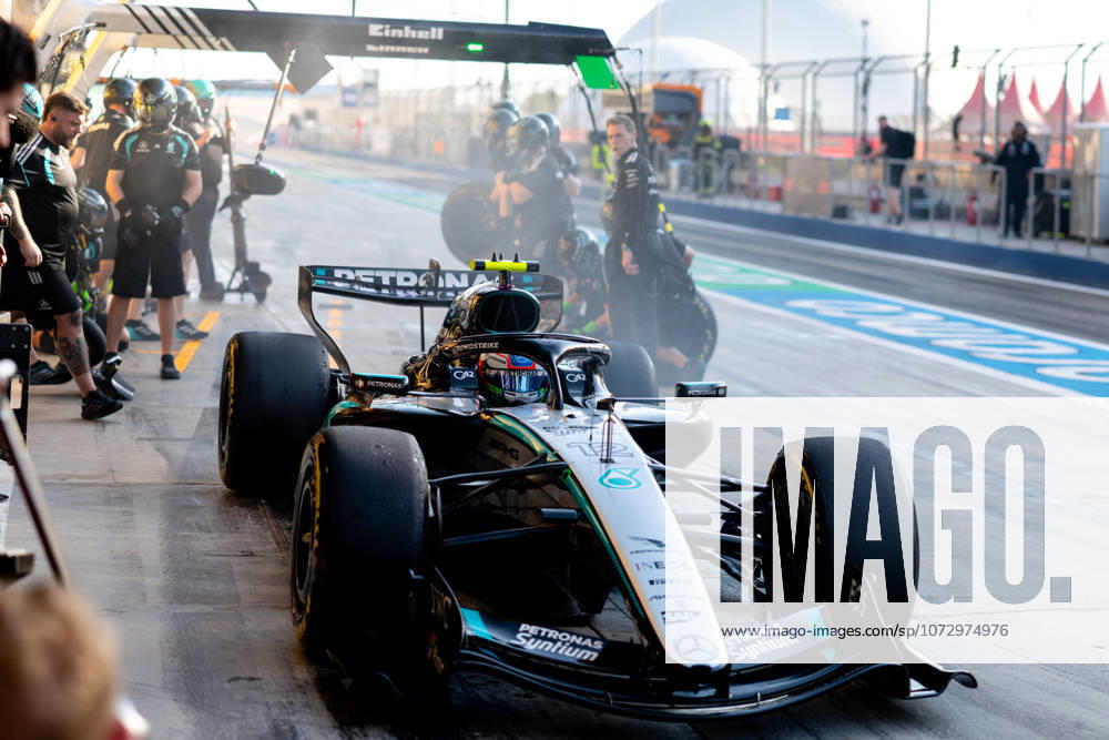 Kimi Antonelli Mercedes AMG Petronas Formula One Team, Italy, 12 in W17, BAH, Formula 1 World Championship, Pre Season Test 2, Bahrain International Circuit, Test Day 2, 2026 season, 19 02 2026 BAH, Formula 1 World Championship, Pre Season Test 2, Bahrain International Circuit, Test Day 2, 2026 season, 19 02 2026 Sakhir