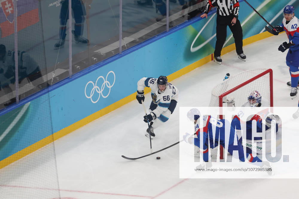 Ice hockey, Eishockey - Milano Cortina 2026 Winter Olympics: Day 15 In Milan, Italy, on February 21, 2026, Erik Haula and Pavol Regenda participate in the Ice Hockey Men s Bronze Medal Game between Slovakia and Finland on day fifteen of the Milano Cortina 2026 Winter Olympic Games, Olympische Spiele, Olympia, OS at Milano Santagiulia Ice Hockey Arena. Milano Italy