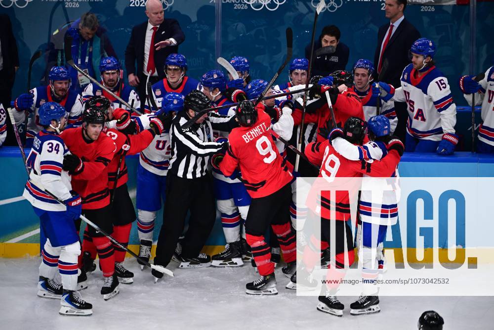 HOCKEY SUR GLACE JO MILAN CORTINA 2026 2026 CANADA ETATS UNIS 1 2 ap SANTAGIULIA ICE HOCKEY ARENA MILAN ITALIE 22 02 2026 PAPON BERNARD 2e tiers temps MILAN SANTAGIULIA ICE HOCKEY ARENA Italie GermanyxJapanxUKxFrancexBelgiumxOUT