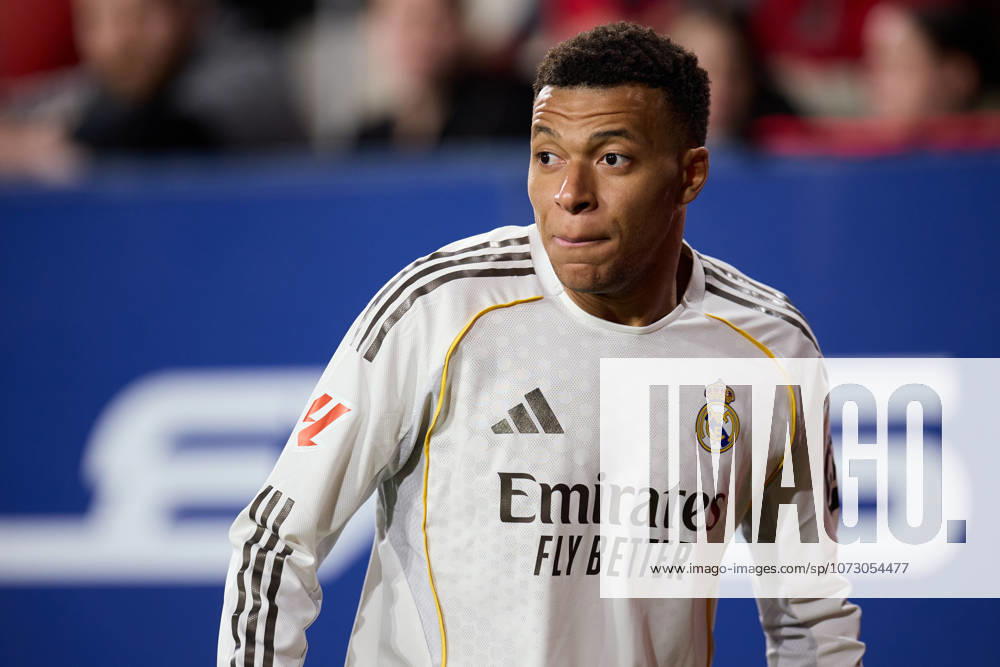 CA Osasuna v Real Madrid CF - LaLiga EA Sports Kylian Mbappe of Real Madrid CF looks on during the LaLiga EA Sports match between CA Osasuna and Real Madrid CF at El Sadar on February 21, 2026, in Pamplona, Spain. Pamplona El Sadar Navarra Spain RL_OSAvRMCF_000077