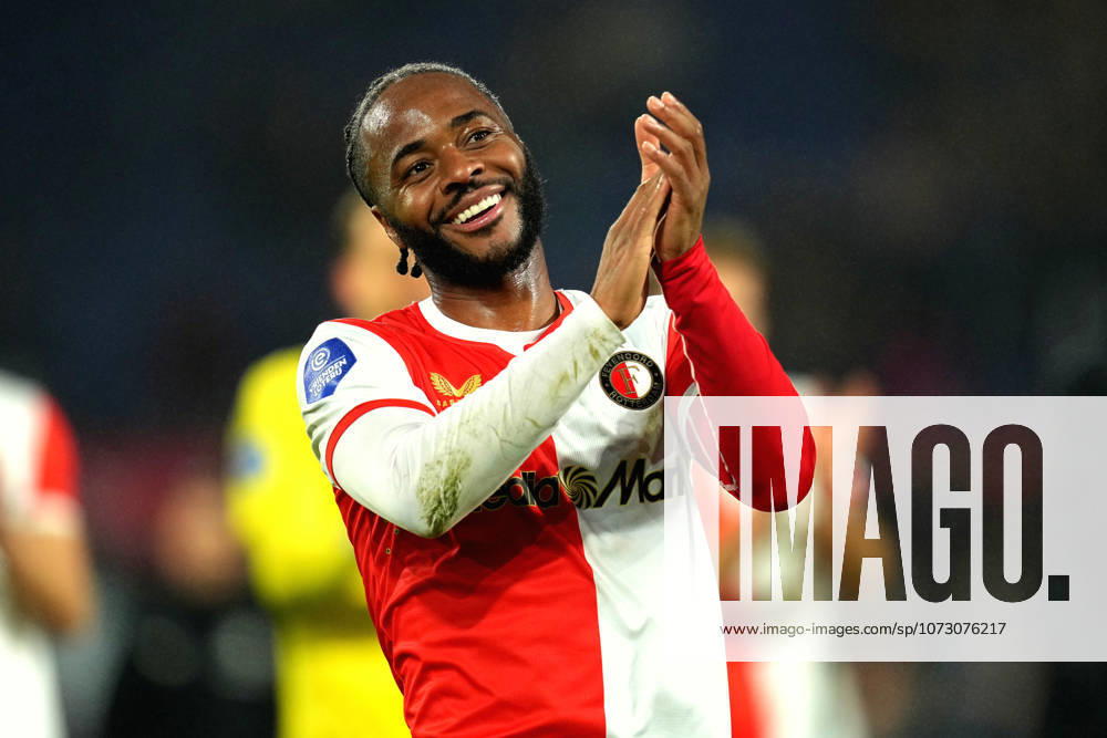 Eredivisie: Feyenoord Rotterdam v Telstar Rotterdam - Raheem Sterling of Feyenoord Rotterdam during the twenty-fourth competition round of the 2025 2026 Eredivisie season. The match is set between Feyenoord Rotterdam and Telstar at Stadion Feijenoord De Kuip on 22 February 2026 in Rotterdam, The Netherlands.