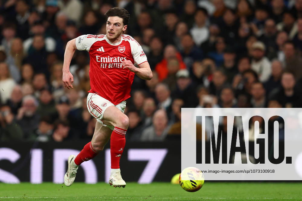 London, England, 22nd February 2026. Declan Rice of Arsenal during the Tottenham Hotspur vs Arsenal Premier League match at the Tottenham Hotspur Stadium, London. Picture credit should read: Paul Terry Sportimage . SPI_111_PT_Tottenham_Arsenal SPI-4545-0111