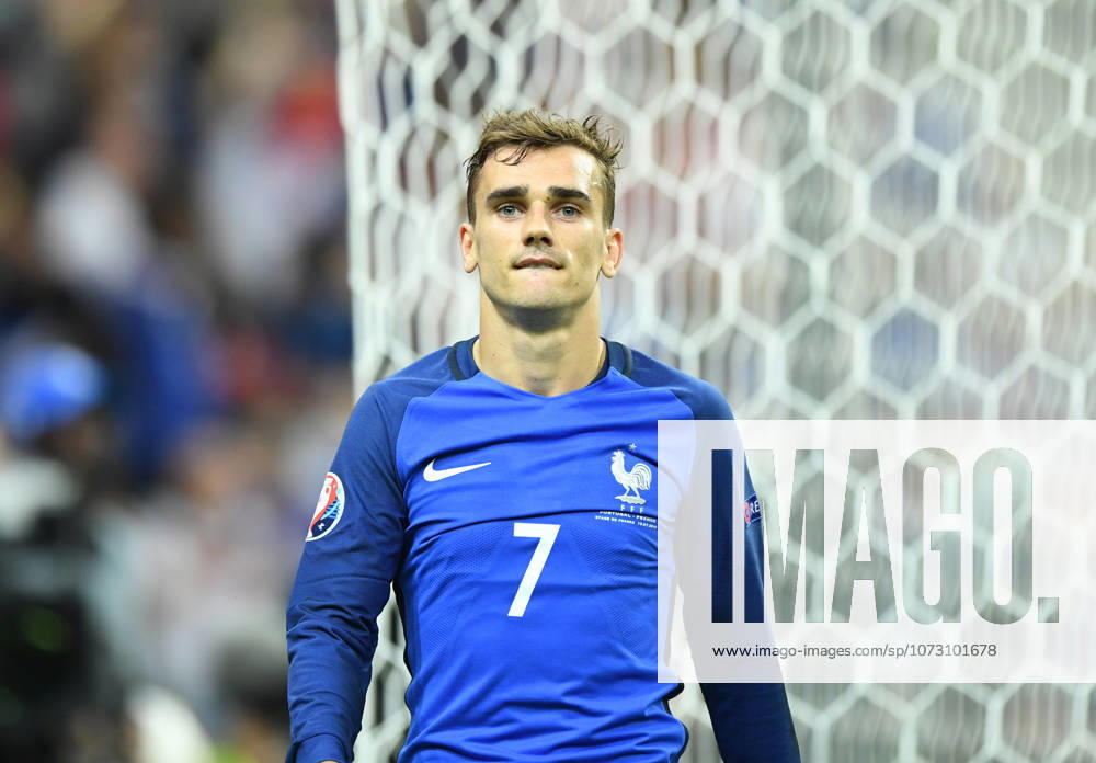 Portugal wins UEFA EURO, EM, Europameisterschaft,Fussball 2016 PARIS, FRANCE - JULY 10: Antoine Griezmann of France is seen after Portugal won the Euro 2016 final football match at the Stade de France in Saint-Denis, north of Paris, France on July 10, 2016. Ile-de-France France. Editorial use only. Please get in touch for any other usage.