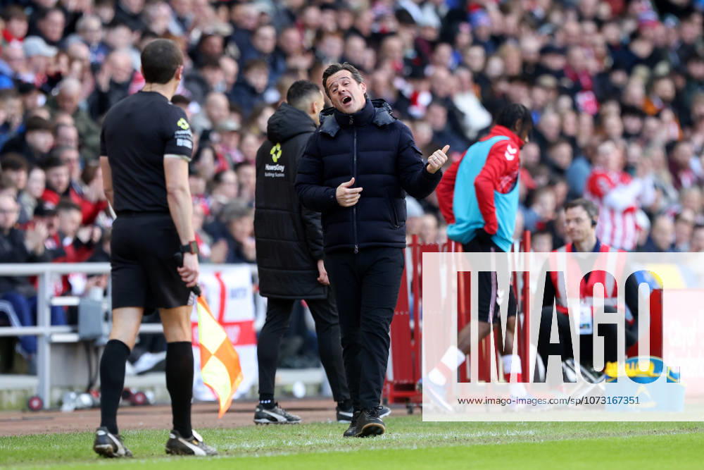 Sunderland v Fulham - Premier League Fulham manager Marco Silva gestures to the referee s assistant during the Premier League match between Sunderland and Fulham at the Stadium Of Light in Sunderland, England, on February 22, 2026. Sunderland Tyne and Wear United Kingdom