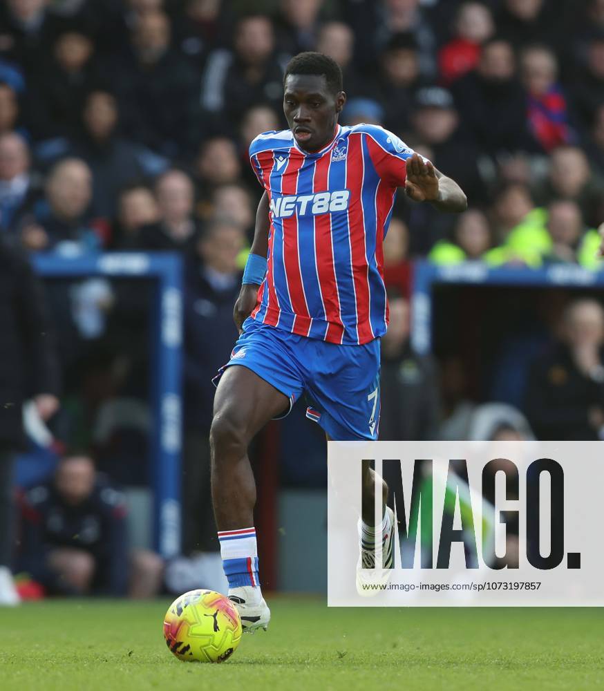 Premier League - Crystal Palace FC v Wolverhampton Wanderers LONDON, ENGLAND, FEBRUARY 21: Ismaila Sarr of Crystal Palace during the match between Crystal Palace FC and Wolverhampton Wanderers FC in the Premier League at Selhurst Park Stadium in London, England, on February 21. (Photo by Daniel Weir) London Selhurst Park Stadium England