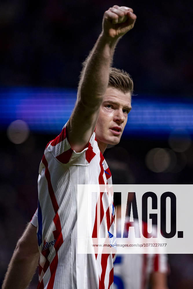 Atletico de Madrid v Club Brugge KV - UEFA Champions League 2025 26 League Knockout Play-off Second Leg Alexander Sorloth of Atletico de Madrid celebrates his goal during the UEFA Champions League 2025 26 League Knockout Play-off Second Leg match between Atletico de Madrid and Club Brugge KV at Estadio Riyadh Air Metropolitano on February 24, 2026 in Madrid, Spain. Madrid Estadio Riyadh Air Metropolitano Madrid Spain