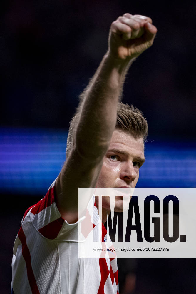 Atletico de Madrid v Club Brugge KV - UEFA Champions League 2025 26 League Knockout Play-off Second Leg Alexander Sorloth of Atletico de Madrid celebrates his goal during the UEFA Champions League 2025 26 League Knockout Play-off Second Leg match between Atletico de Madrid and Club Brugge KV at Estadio Riyadh Air Metropolitano on February 24, 2026 in Madrid, Spain. Madrid Estadio Riyadh Air Metropolitano Madrid Spain