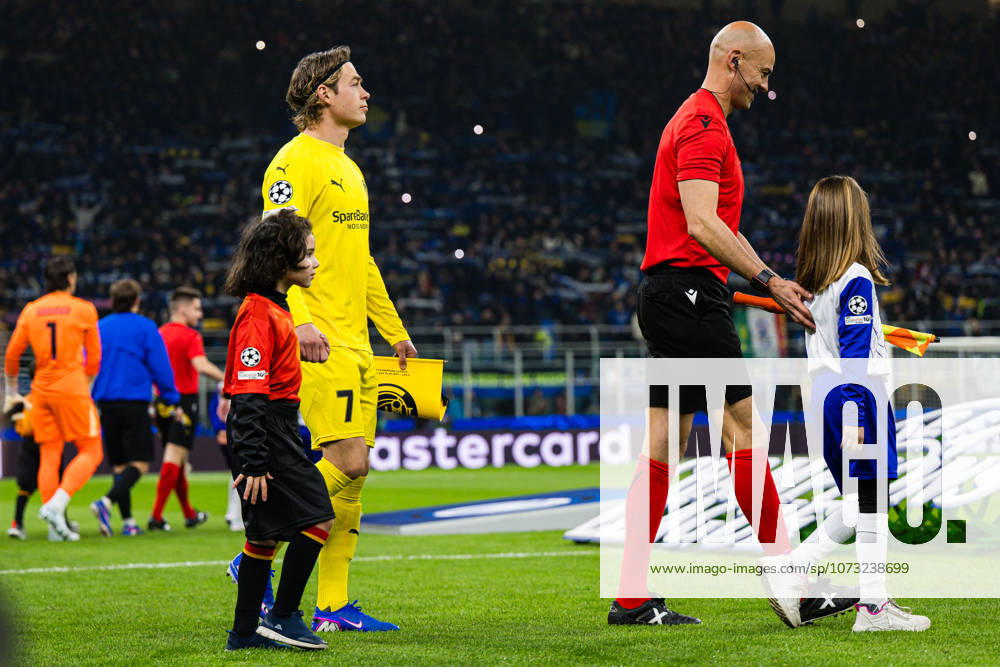 Patrick Berg of Bodo Glimt ahead of the UEFA Champions League football match between Inter and Bodo Glimt on February 24, 2026 in Milan Photo Marius Simensen BILDBYRAN COP 238 MM0057 bbeng bodo glimt fc internazionale milano football fotball fotboll inter mesterligaen soccer uefa champions league
