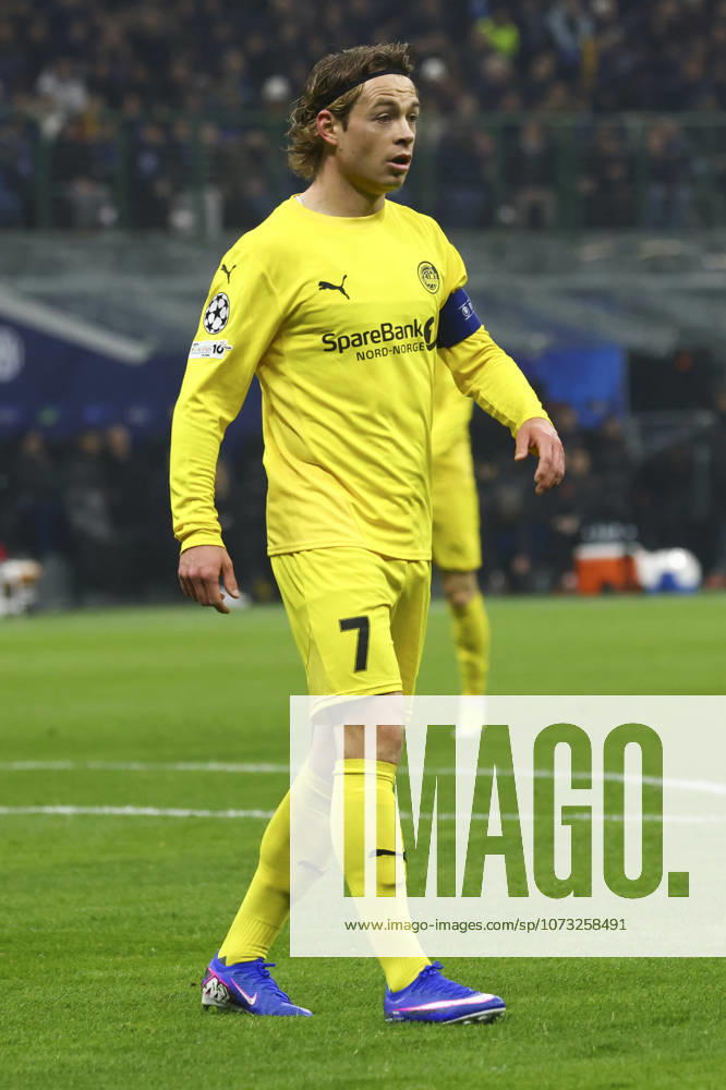 FC Internazionale Milano v FK Bodo Glimt - UEFA Champions League 2025 26 League Knockout Play-off Second Leg Patrick Berg is in action during the UEFA Champions League 2025 26 League Knockout Play-off Second Leg match between FC Internazionale Milano and FK Bodo Glimt on February 24, 2026, at Giuseppe Meazza stadium in Milano, Italy Milano Italy