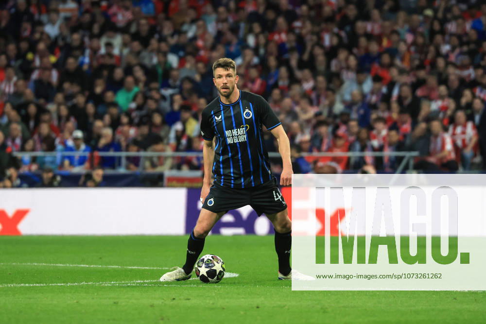 Spain - Atletico de Madrid vs Club Brugge KV - 24 02 2026 SPAIN, MADRID, FEBRUARY 24. Brandon Mechele of Brugge during the UEFA Champions League Knockout Play-off Second Leg football match between Atletico de Madrid and Club Brugge KV at Estadio Riyadh Air Metropolitano on February 24, 2026 in Madrid, Spain. Photo by Manuel Blondeau AOP.Press Madrid Riyadh Air Metropolitano Spain