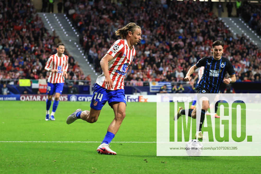 Spain - Atletico de Madrid vs Club Brugge KV - 24 02 2026 SPAIN, MADRID, FEBRUARY 24. Marcos Llorente of Atletico de Madrid during the UEFA Champions League Knockout Play-off Second Leg football match between Atletico de Madrid and Club Brugge KV at Estadio Riyadh Air Metropolitano on February 24, 2026 in Madrid, Spain. Photo by Manuel Blondeau AOP.Press Madrid Riyadh Air Metropolitano Spain