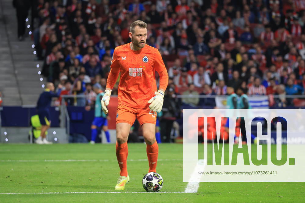 Spain - Atletico de Madrid vs Club Brugge KV - 24 02 2026 SPAIN, MADRID, FEBRUARY 24. Simon Mignolet of Brugge during the UEFA Champions League Knockout Play-off Second Leg football match between Atletico de Madrid and Club Brugge KV at Estadio Riyadh Air Metropolitano on February 24, 2026 in Madrid, Spain. Photo by Manuel Blondeau AOP.Press Madrid Riyadh Air Metropolitano Spain