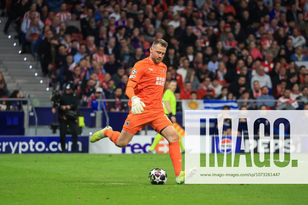 Spain - Atletico de Madrid vs Club Brugge KV - 24 02 2026 SPAIN, MADRID, FEBRUARY 24. Simon Mignolet of Brugge during the UEFA Champions League Knockout Play-off Second Leg football match between Atletico de Madrid and Club Brugge KV at Estadio Riyadh Air Metropolitano on February 24, 2026 in Madrid, Spain. Photo by Manuel Blondeau AOP.Press Madrid Riyadh Air Metropolitano Spain