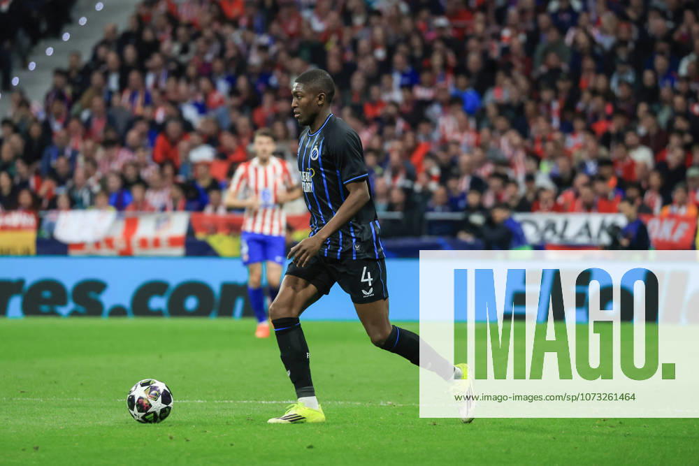 Spain - Atletico de Madrid vs Club Brugge KV - 24 02 2026 SPAIN, MADRID, FEBRUARY 24. Joel Ordonez of Brugge during the UEFA Champions League Knockout Play-off Second Leg football match between Atletico de Madrid and Club Brugge KV at Estadio Riyadh Air Metropolitano on February 24, 2026 in Madrid, Spain. Photo by Manuel Blondeau AOP.Press Madrid Riyadh Air Metropolitano Spain