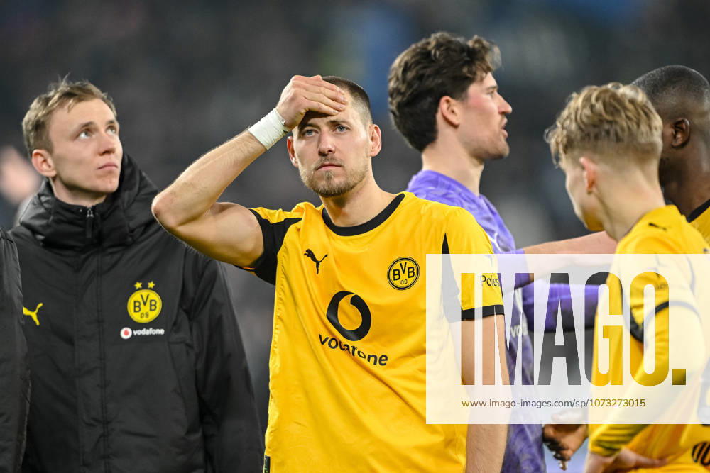 Waldemar Anton Borussia Dortmund looks dejected during the UEFA Champions League 2025 26 League Knockout Play off Second Leg match between Atalanta BC and Borussia Dortmund at Stadio di Bergamo on February 25, 2026 in Bergamo, Italy Photo by Harry Langer DeFodi Images