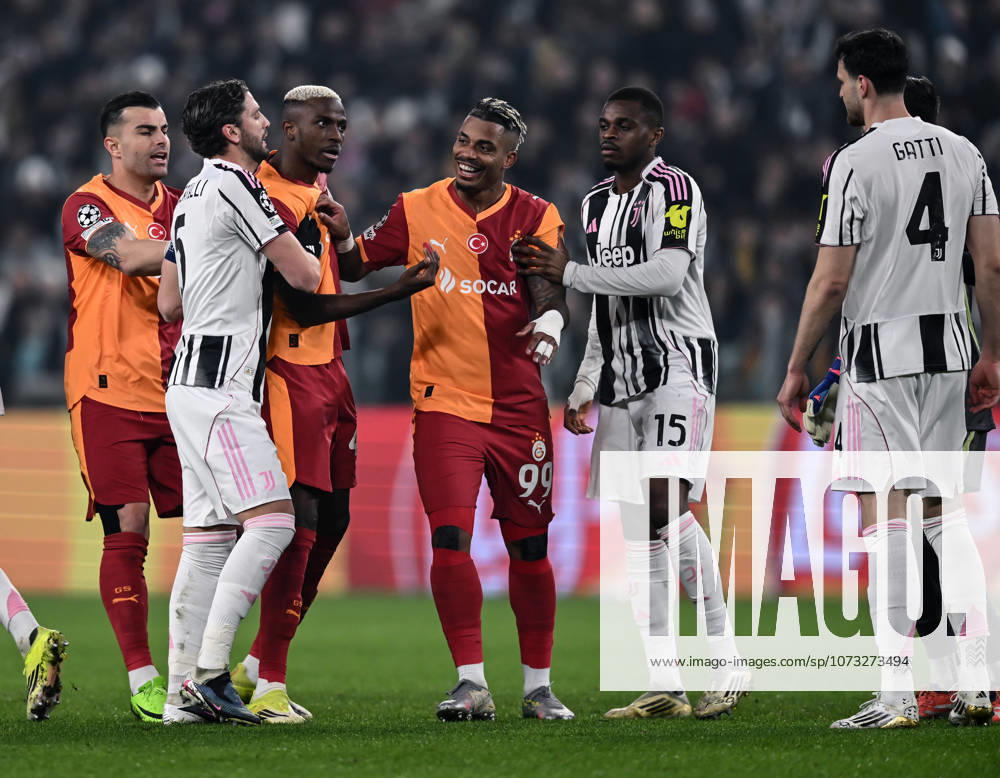 Db Torino 25 02 2026 - Champions League Juventus-Galatasaray foto Daniele Buffa Image nella foto: Victor Osimhen-Federico Gatti
