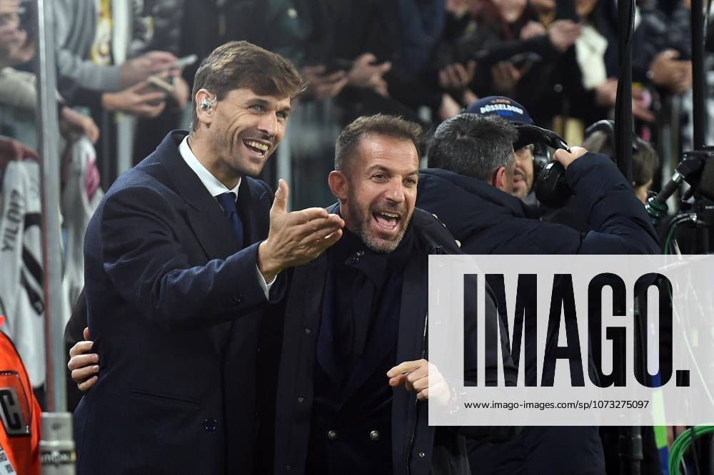 Foto IPP Massimo Rana Torino 25-02-2026 Calcio Champions League 2025 2026 Juventus-Galatasaray nella foto fernando llorente e alessandro del piero Italy Photo Press - World Copyright italy ITALY