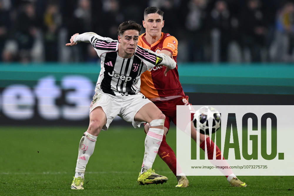 Db Torino 25 02 2026 - Champions League Juventus-Galatasaray foto Daniele Buffa Image nella foto: Kenan Yildiz-Roland Sallai
