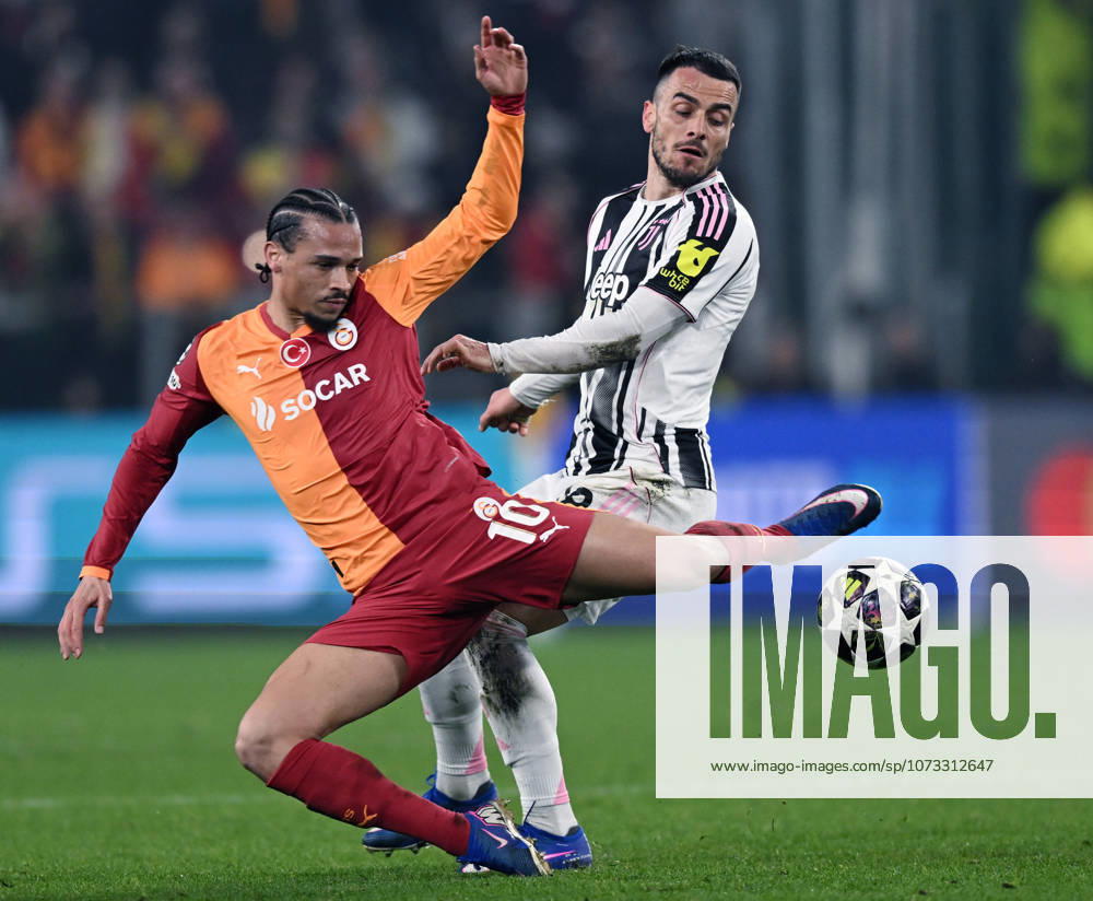 Db Torino 25 02 2026 - Champions League Juventus-Galatasaray foto Daniele Buffa Image nella foto: Leroy Sane-Filip Kostic