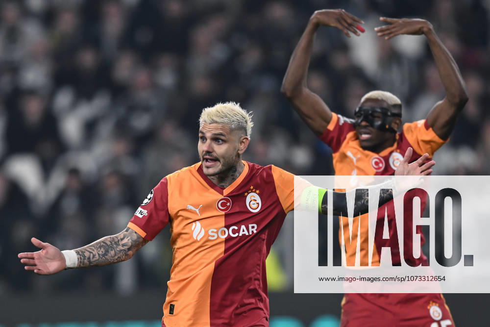 Db Torino 25 02 2026 - Champions League Juventus-Galatasaray foto Daniele Buffa Image nella foto: Mauro Icardi-Victor Osimhen