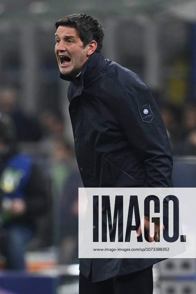 FC Internazionale Milano v FK Bodo Glimt - UEFA Champions League 2025 26 League Knockout Play-off First Leg Cristian Chivu coach of F.C. Inter participates in the UEFA Champions League 2025 26 League Knockout Play-off Second Leg match between F.C. Inter and FK Bodo Glimt at the San Siro Stadium on February 24, 2026 in Milan, Italy. Milan Italy