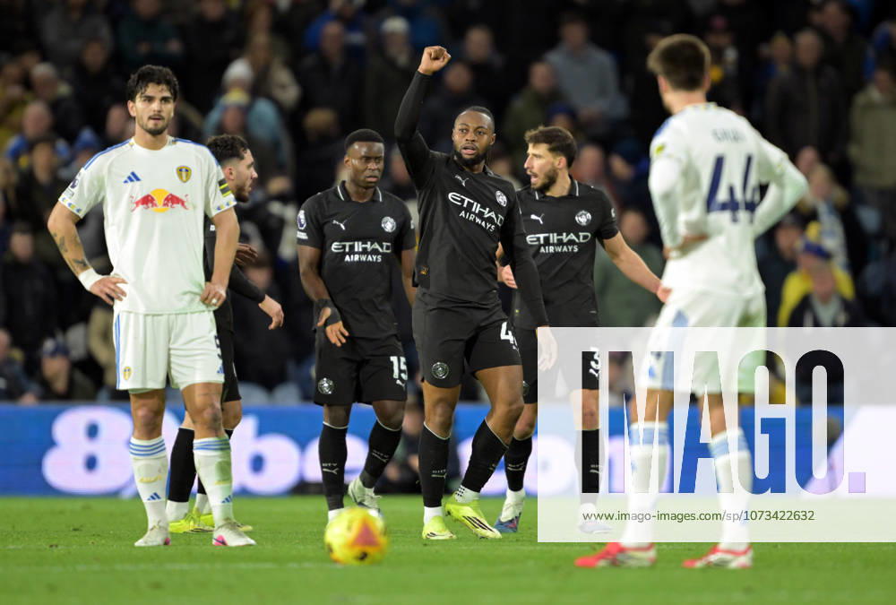 Antoine Semenyo of Manchester City celebrates scoring the opening goal 0-1 Leeds United v Manchester City, Premier League, Football, Elland Road, Leeds, UK - 28 Feb 2026Leeds Elland Road United Kingdom