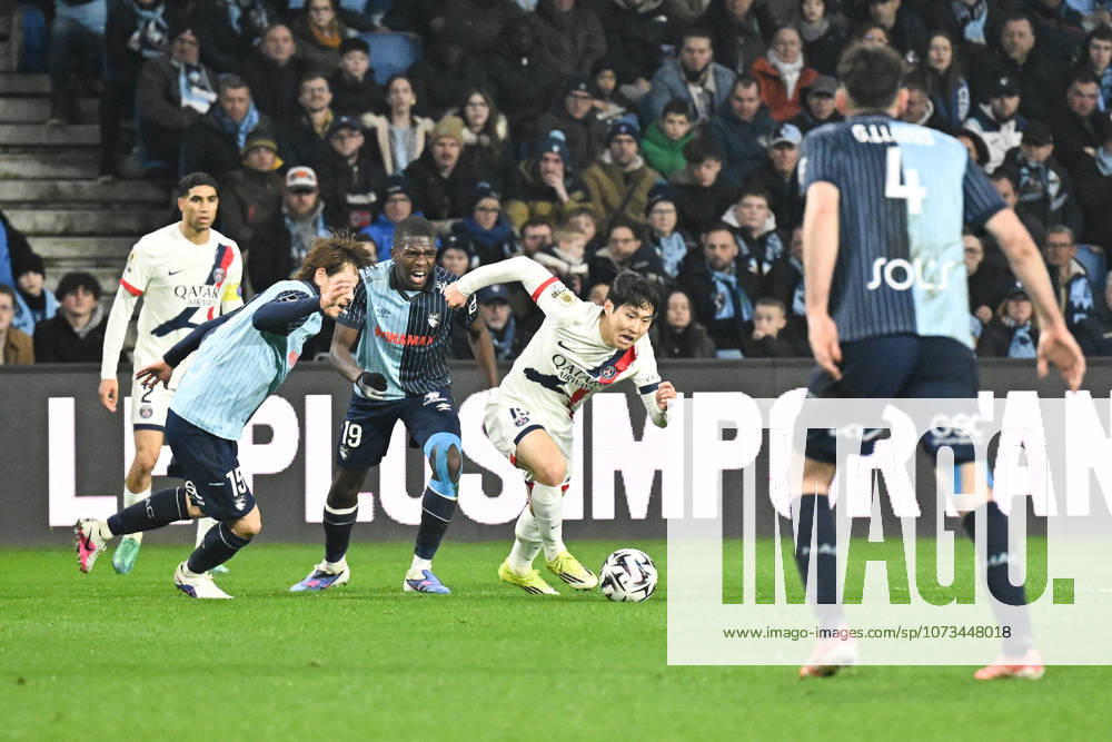 Le Havre Athletic Club v Paris Saint-Germain - Ligue 1 McDonald s 2025 2026 19 Lucas GOURNA DOUATH (hac) - 19 Lee KANG IN (psg) during the Ligue 1 McDonald s match between Le Havre and Paris at Stade Oceane on February 28, 2026 in Le Havre, France. Le Havre France
