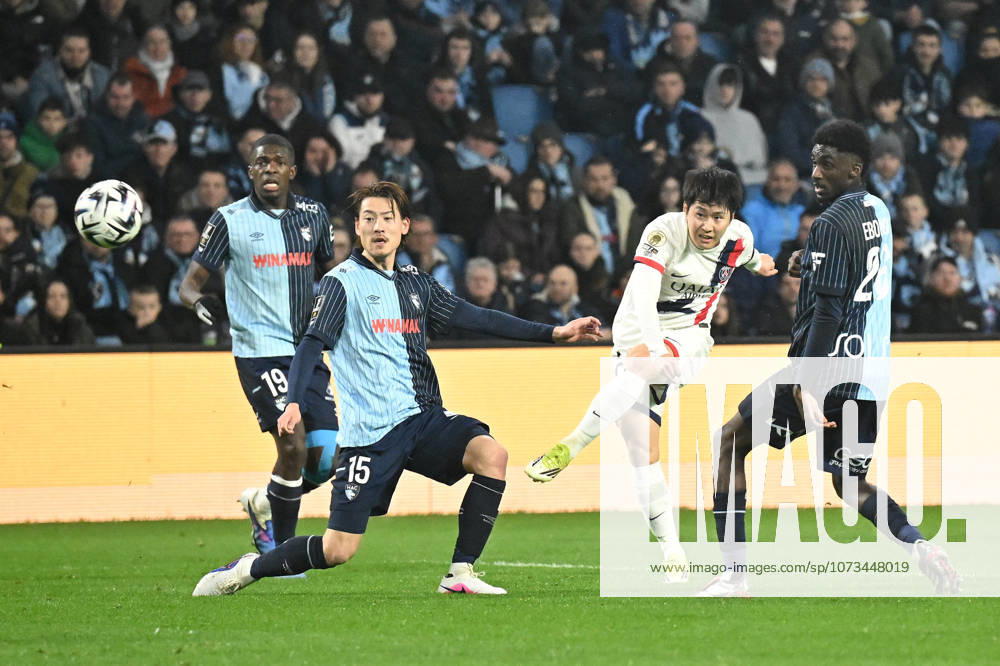 Le Havre Athletic Club v Paris Saint-Germain - Ligue 1 McDonald s 2025 2026 15 Ayumu SEKO (hac) - 26 Simon EBONOG (hac) - 19 Lucas GOURNA DOUATH (hac) - 19 Lee KANG IN (psg) during the Ligue 1 McDonald s match between Le Havre and Paris at Stade Oceane on February 28, 2026 in Le Havre, France. Le Havre France
