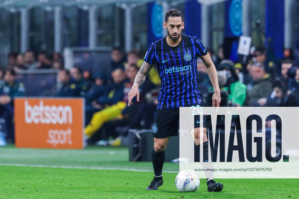 Hakan Calhanoglu of FC Internazionale seen in action during Serie A 2025 26 football match between FC Internazionale and Genoa CFC at San Siro Stadium in Milan Italy on 28 February 2026. Milan Stadio Giuseppe Meazza Milan Italy