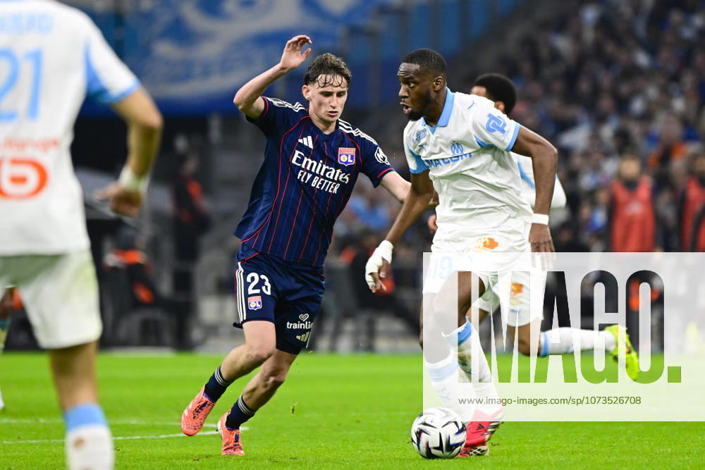 Geoffrey Kondogbia (OM) - Ligue 1 McDonald s match between Olympique de Marseille and Olympique Lyonnais on March 1, 2026 at the Orange Velodrome Stadium in Marseille.