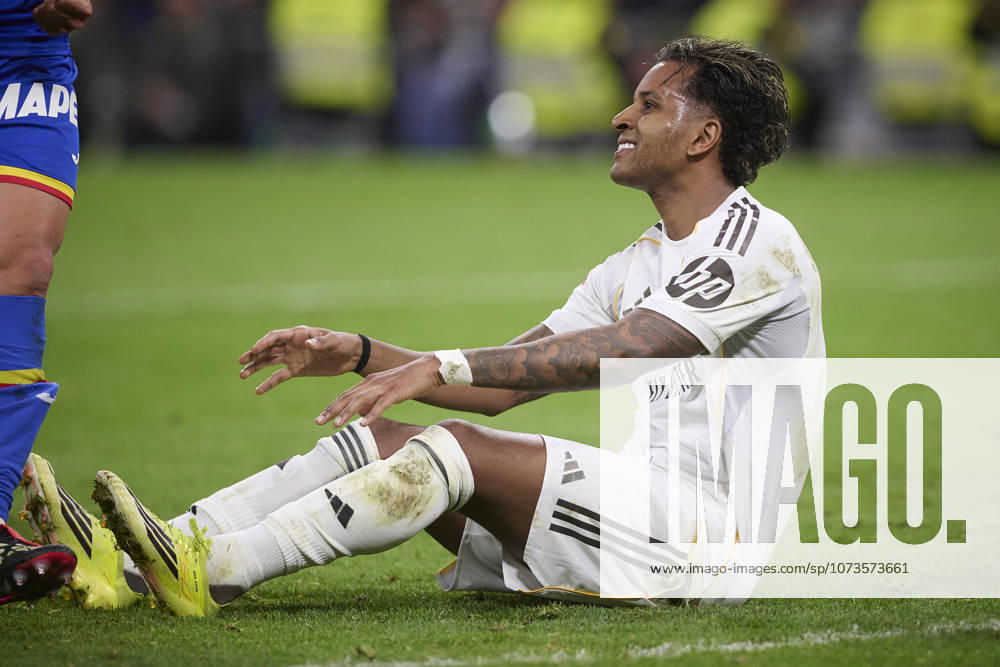 REAL MADRID CF v GETAFE CF. LA LIGA 2025 2026. ROUND 26. Real Madrid CFs Rodrygo Goes dejected during La Liga match. March 2, 2026 (ALTERPHOTOS Ropero) MadridSpain