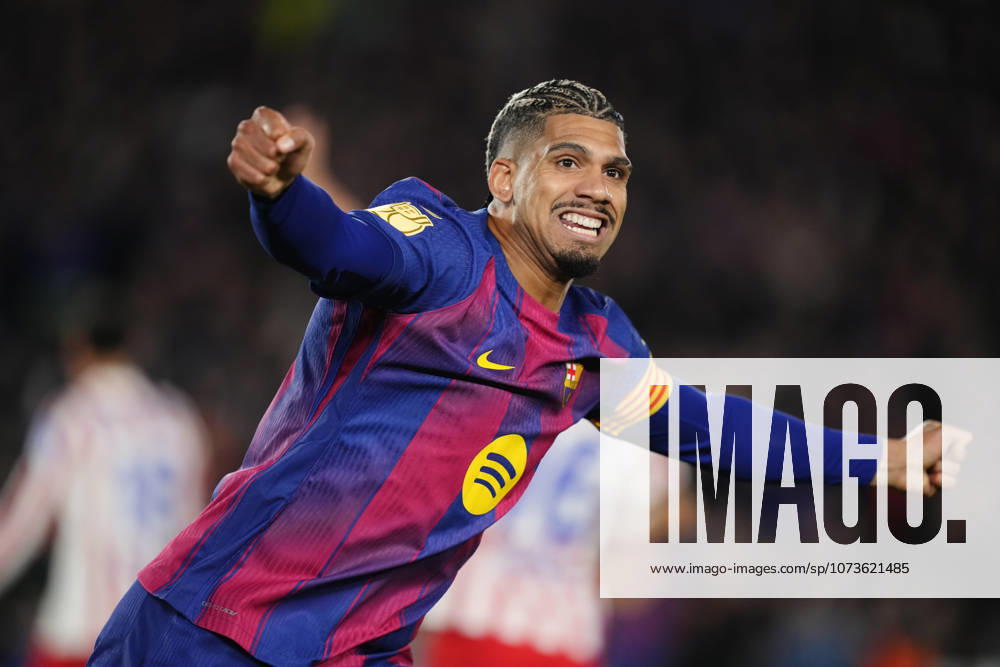 FC Barcelona, Barca v AtlÃ tico de Madrid - Copa Del Rey Ronald Araujo centre-back of Barcelona and Uruguay celebrates the third goal of his team during the second leg of the Copa del Rey semi-final between FC Barcelona and Atletico de Madrid at Spotify Camp Nou on March 3, 2026 in Barcelona, Spain. Barcelona Spain