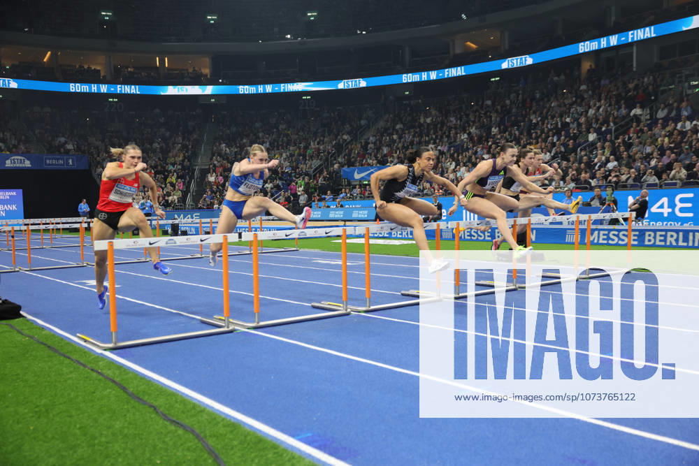 60 m hurdles women, during the ISTAF Indoor Berlin at Uber Arena Berlin, March 6, 2026 in Berlin, Germany. Berlin Germany