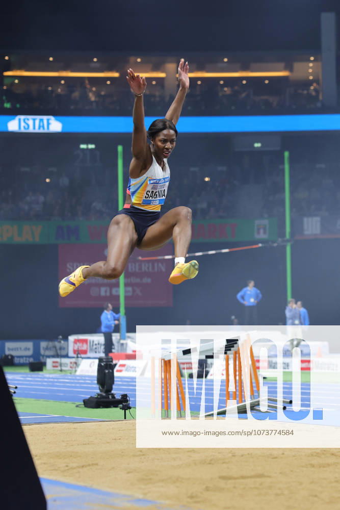 Khaddi SAGNIA (SWE), Long Jump Women, during the ISTAF Indoor Berlin at Uber Arena Berlin, March 6, 2026 in Berlin, Germany. Berlin Germany