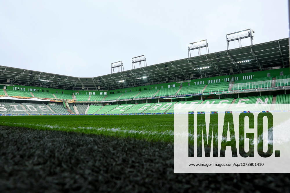 2026-03-07 FC Groningen v Ajax - Dutch Eredivisie GRONINGEN, NETHERLANDS - MARCH 7: General view of Stadium during the Dutch Eredivisie match between FC Groningen and Ajax at Stadion Euroborg on March 7, 2026 in Groningen, Netherlands. Groningen Stadion Euroborg Netherlands Content not available for redistribution in The Netherlands directly or indirectly through any third parties.