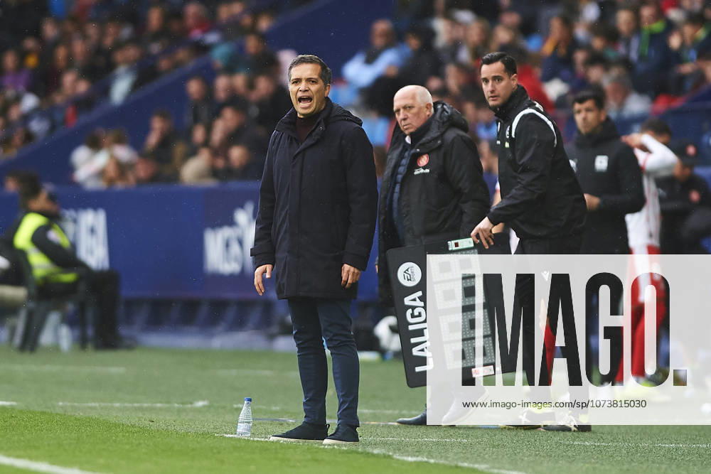 Head coach Luis Castro Levante UD during the LaLiga EA Sports match between Levante UD and Girona FC at Ciudad de Valencia on March 7, 2026 in Valencia, Spain Photo by Maria Jose Segovia DeFodi Images