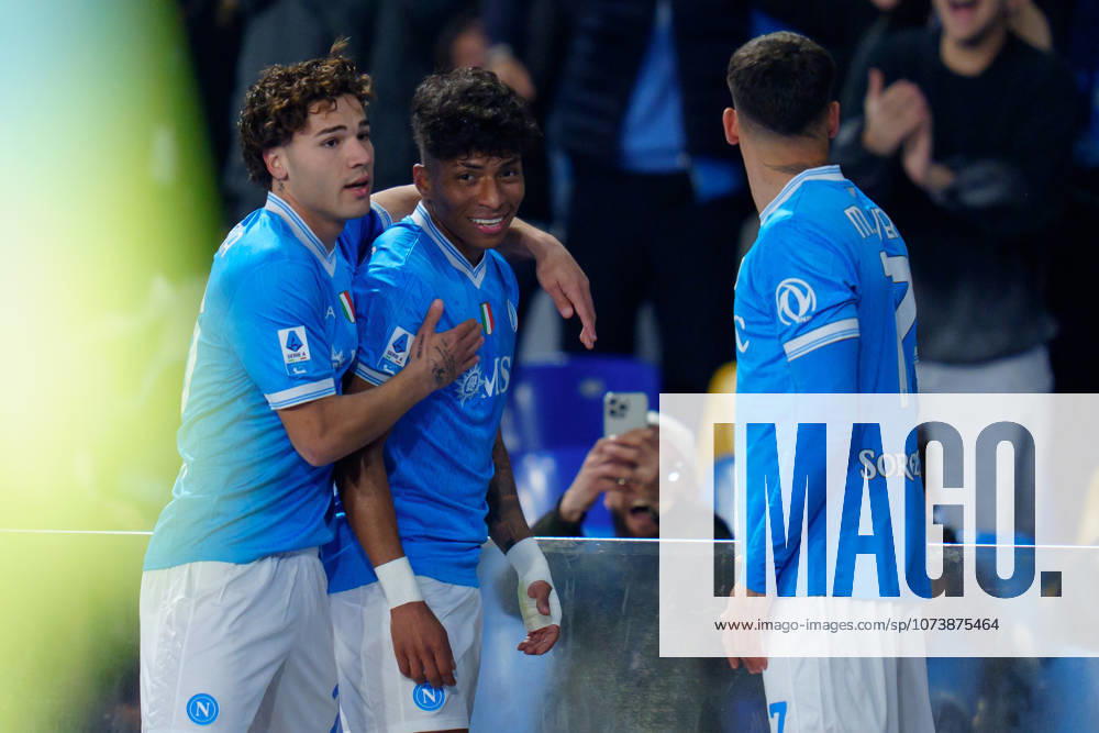 SSC Napoli v Torino FC - Serie A Enilive Alisson Santos of SSC Napoli celebrates after scoring first goal during the serie Serie A Enilive match between SSC Napoli and Torino FC at Stadio Diego Armando Maradona on March 6, 2026 in Naples, Italy Naples Stadio Diego Armando Maradona Naples Italy