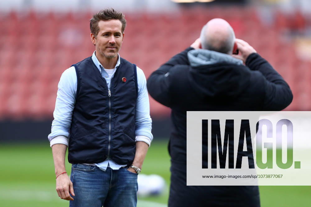 Wrexham v Chelsea, Emirates FA Cup Ryan Reynolds, Co-owner of Wrexham poses for a photo ahead of the Wrexham v Chelsea Emirates FA Cup match at the STÅK Cae Ras, Wrexham, Wales on 7 March 2026 Credit: Luke Williams Every Second Media Editorial use only. All images are copyright Every Second Media Limited. No images may be reproduced without prior permission. All rights reserved. Premier League and Football League images are subject to licensing agreements with Football DataCo Limited. see https: www.football-dataco.com