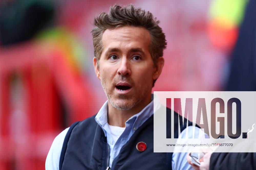 Wrexham v Chelsea, Emirates FA Cup Ryan Reynolds, Co-owner of Wrexham reacts ahead of the Wrexham v Chelsea Emirates FA Cup match at the STÅK Cae Ras, Wrexham, Wales on 7 March 2026 Credit: Luke Williams Every Second Media Editorial use only. All images are copyright Every Second Media Limited. No images may be reproduced without prior permission. All rights reserved. Premier League and Football League images are subject to licensing agreements with Football DataCo Limited. see https: www.football-dataco.com
