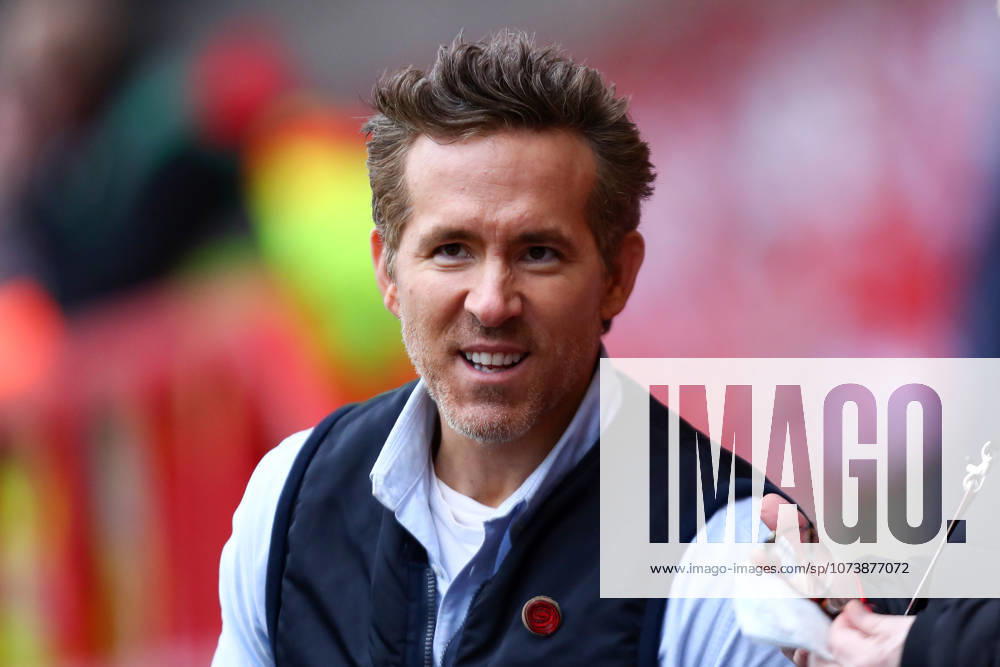 Wrexham v Chelsea, Emirates FA Cup Ryan Reynolds, Co-owner of Wrexham reacts ahead of the Wrexham v Chelsea Emirates FA Cup match at the STÅK Cae Ras, Wrexham, Wales on 7 March 2026 Credit: Luke Williams Every Second Media Editorial use only. All images are copyright Every Second Media Limited. No images may be reproduced without prior permission. All rights reserved. Premier League and Football League images are subject to licensing agreements with Football DataCo Limited. see https: www.football-dataco.com