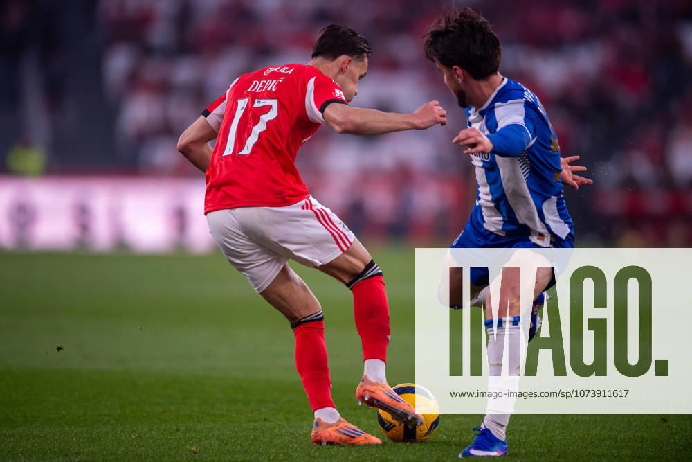 LISBOA, PORTUGAL - MARCH 08: AMAR DEDIC from SL Benfica is seen on action during the Liga Portugal Betclic 2025 26 League match between SL Benfica and FC Porto, at Estadio do Lisboa e Benfica on March 08, 2026 in Lisboa, Portugal Lisboa Portugal - ZUMAl192 20260308_zsp_l192_056