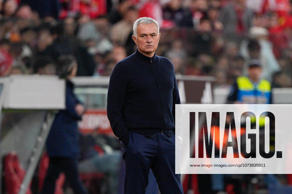 Jose Mourinho, SL Benfica Coach seen in action during Liga Portugal Betclic football match between SL Benfica and FC Porto at Estadio da Luz..Final score: SL Benfica 2:2 FC Porto Lisbon Portugal - ZUMAs197 20260308_aaa_s197_437