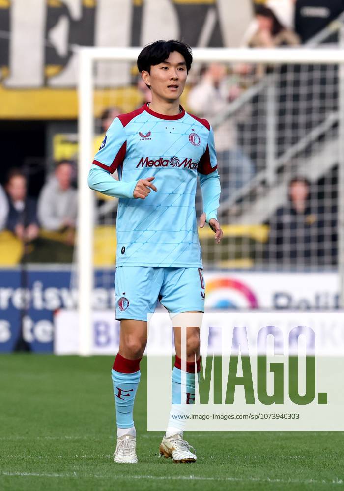 BREDA Feyenoord player Inbeom Hwang during the Dutch Eredivisie match between NAC and Feyenoord at Rat Verlegh Stadium on March 8, 2026 in Breda, Netherlands Photo by DeFodi Images