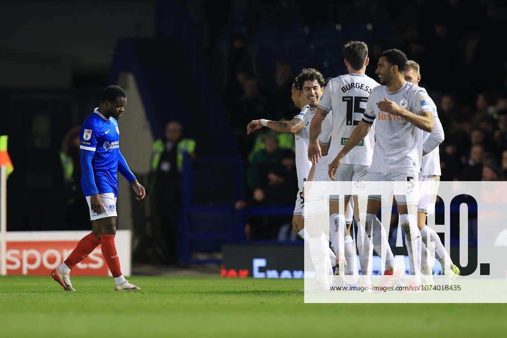 Portsmouth v Swansea City, EFL Sky Bet Championship Portsmouth forward Millenic Alli (27) looks dejected after Swansea Citys second goal during the EFL Sky Bet Championship match between Portsmouth and Swansea City at Fratton Park, Portsmouth, UK on 10 March 2026. Portsmouth Fratton Park Hampshire UK Editorial use only DataCo restrictions apply See www.football-dataco.com ,