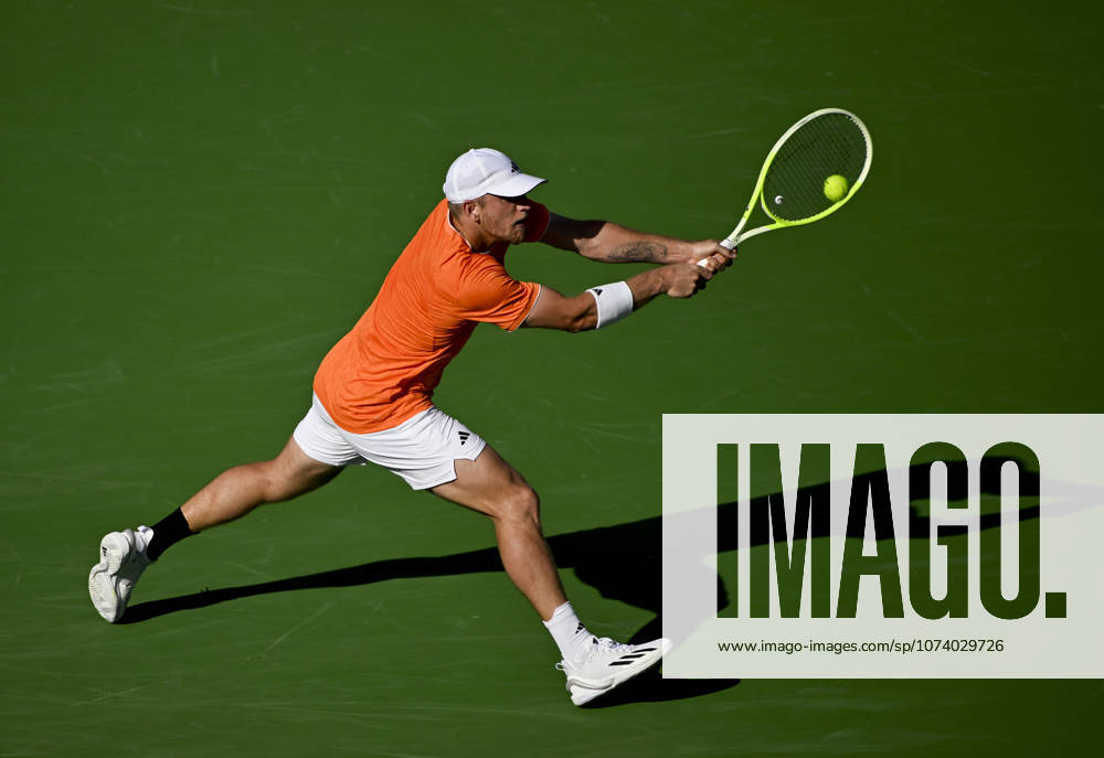 Tennis 2026: BNP Paribas Open MAR 10 March 10, 2026 Alejandro Davidovich Fokina (ESP) returns a shot against Learner Tien during their fourth round match at the BNP Paribas Open held at the Indian Wells Tennis Garden in Indian Wells, California. California. Mandatory Photo Credit : Charles Baus CSM (Credit Image: Â Charles Baus Cal Media) Indian Wells Ca United States of America