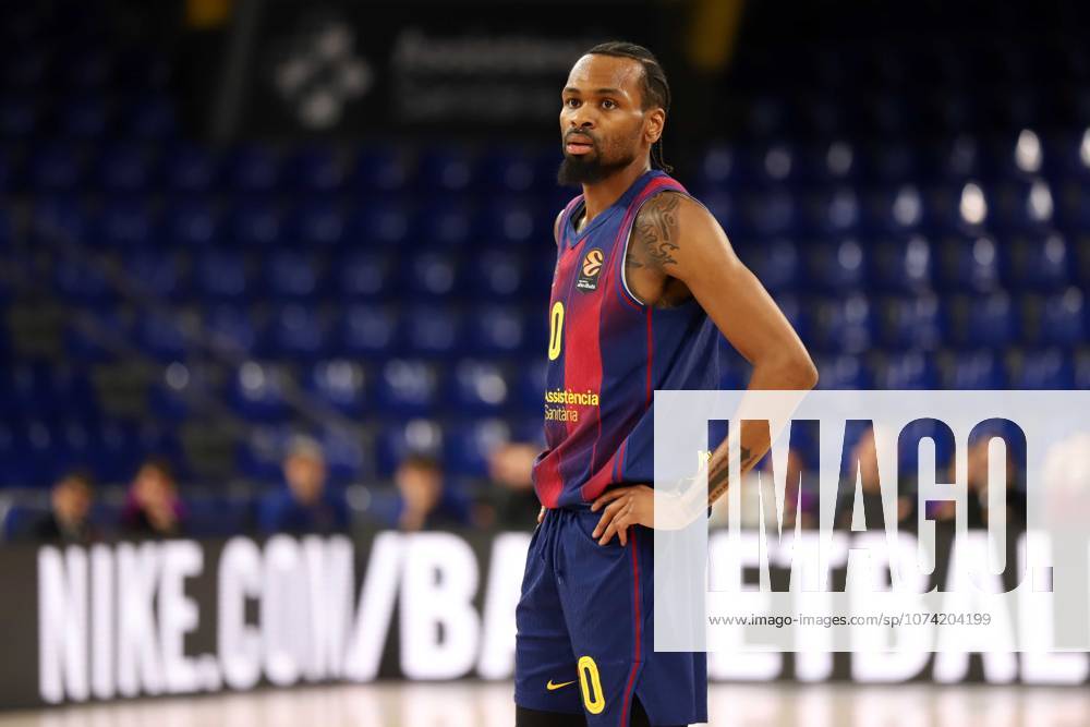 Barcelona Spain 13.03.2026 Kevin Punter FC Barcelona, Barca looks during the Basketball Euroleague match between FC Barcelona and Hapoel Ibi Tel Aviv at Palau Blaugrana on13 March 2026 in Barcelona. Basketball Euroleague: FC Barcelona 75-80 Hapoel Ibi Tel Aviv - ZUMAu50_ 20260313_zsp_u50_011