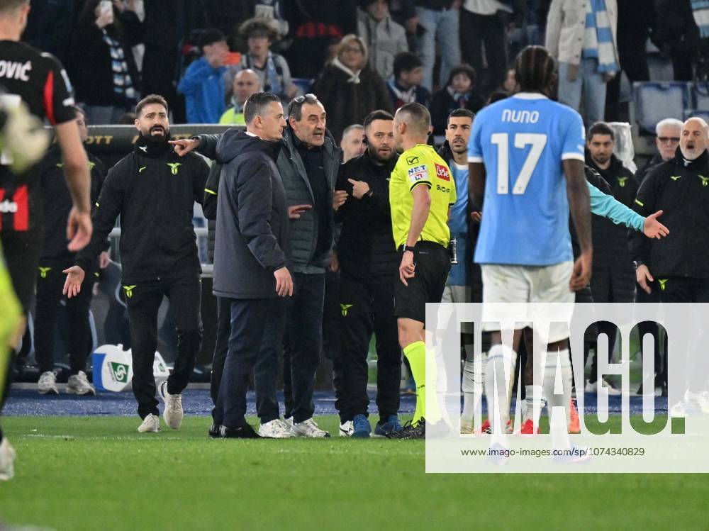 Foto IPP Felice De Martino Roma 15 03 2026 Calcio Campionato serie A 2025-2026 Lazio - Milan Nella foto: l allenatore Maurizio Sarri Italy Photo Press World Copyright italy ITALY