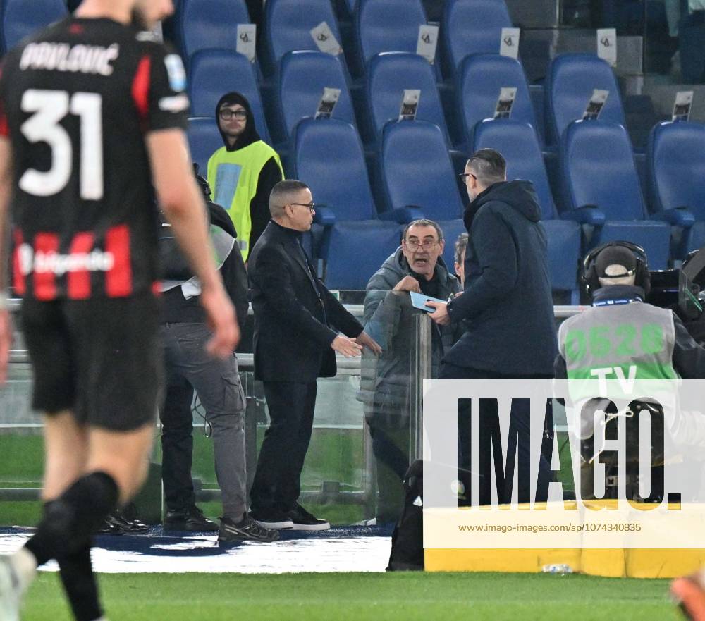 Foto IPP Felice De Martino Roma 15 03 2026 Calcio Campionato serie A 2025-2026 Lazio - Milan Nella foto: l allenatore Maurizio Sarri Italy Photo Press World Copyright italy ITALY