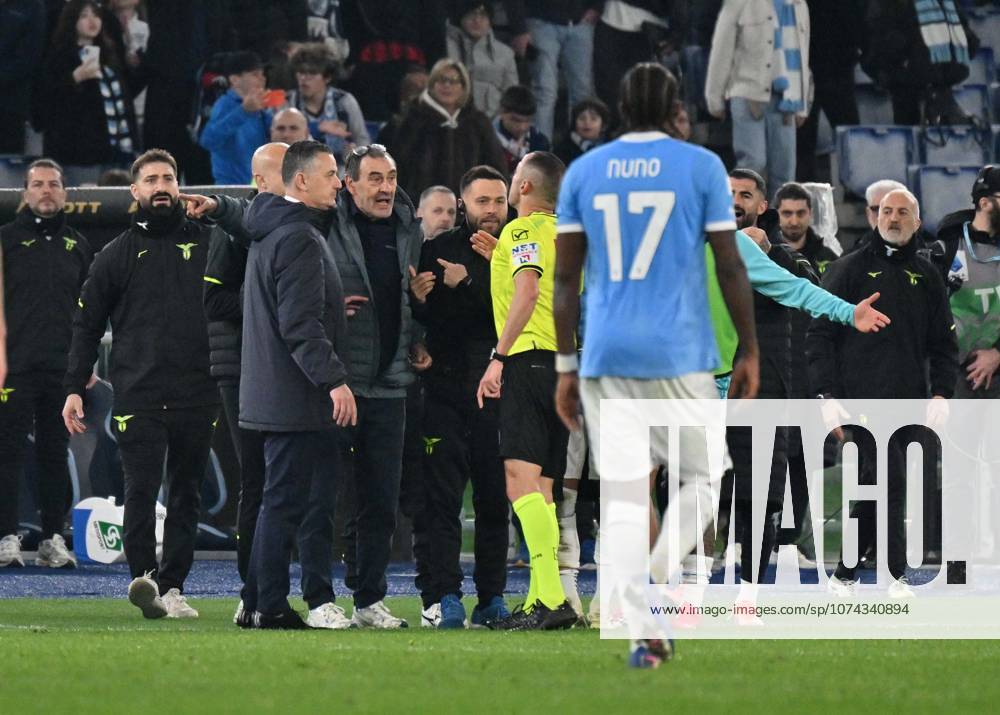 Foto IPP Felice De Martino Roma 15 03 2026 Calcio Campionato serie A 2025-2026 Lazio - Milan Nella foto: l allenatore Maurizio Sarri Italy Photo Press World Copyright italy ITALY